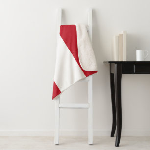 Peru flag sherpa blanket