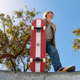 Peru flag skateboard