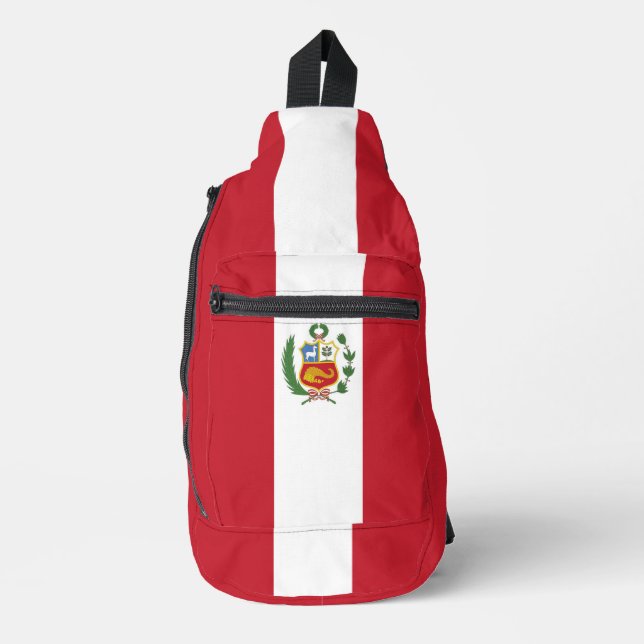 Peru flag sling bag (Front)