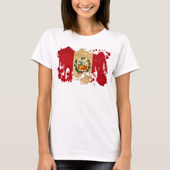 Peru Flag T-Shirt (Front)