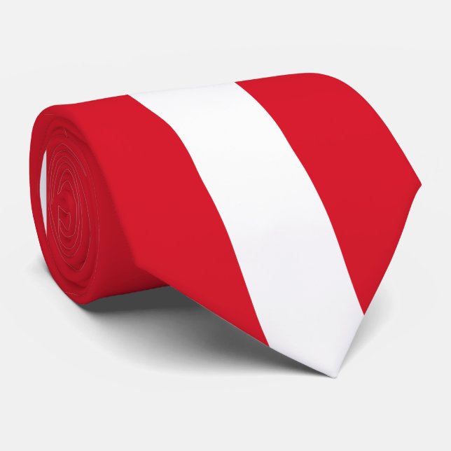 Peru Flag Tie (Rolled)