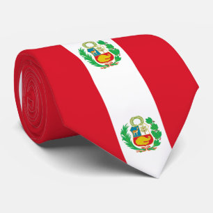 Peru flag tie