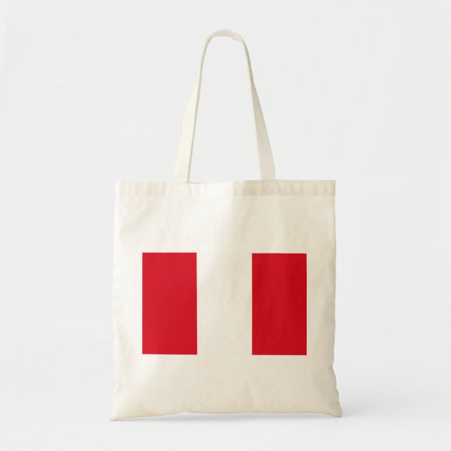 Peru Flag Tote Bag (Front)