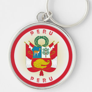 Peru Heritage Emblem Key Ring