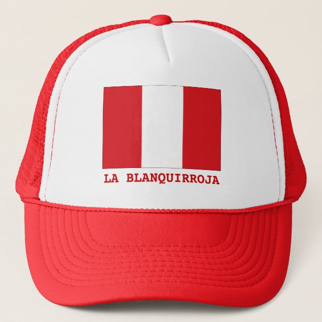Peru "La Blanquirroja" Trucker Hat (Front)