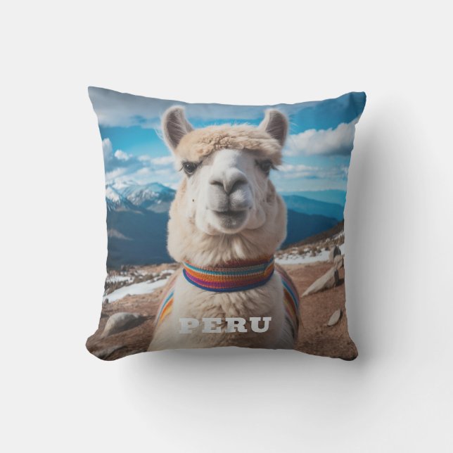 Peru Llama Cushion (Front)