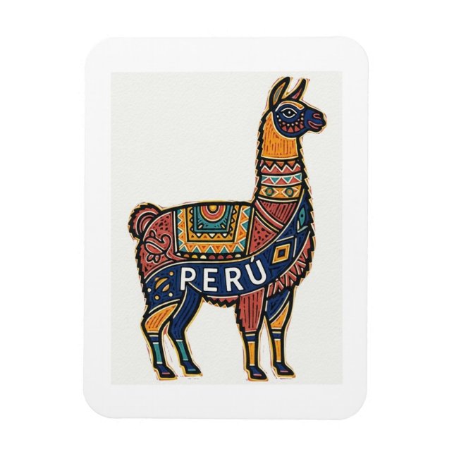 Peru Llama Magnet (Vertical)