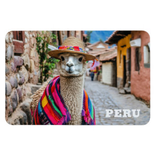 Peru Llama Magnet