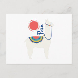 Peru Llama Postcard