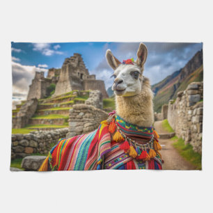 Peru Llama Tea Towel