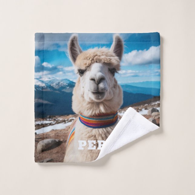 Peru Llama Wash Cloth (Wash Cloth)