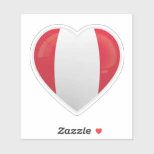 Peru Love Icon Sticker