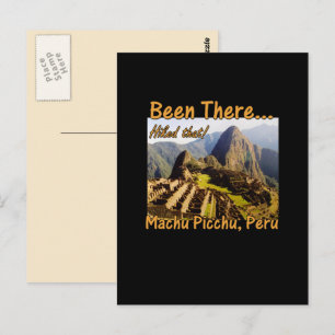 Peru Machu Picchu Inca Trail Hike Postcard