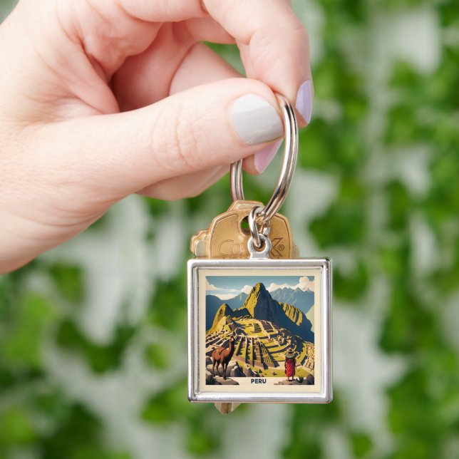 Peru Machu Picchu Key Ring (Hand)