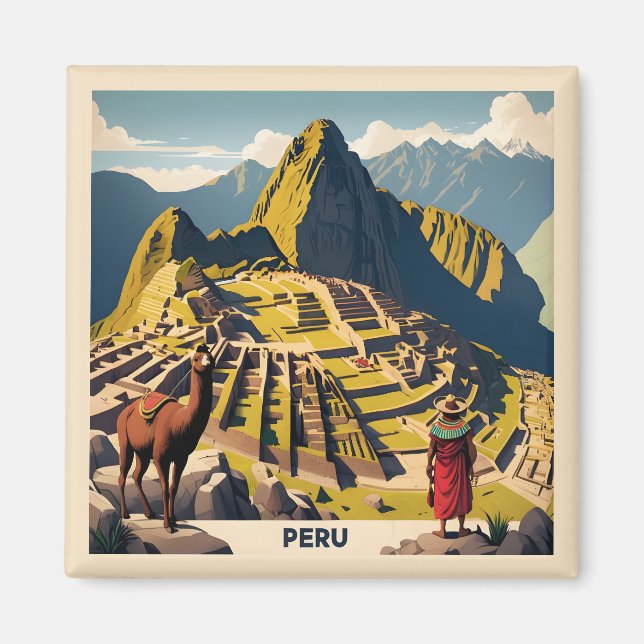 Peru Machu Picchu Magnet (Front)