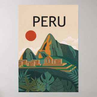 Peru machu picchu poster