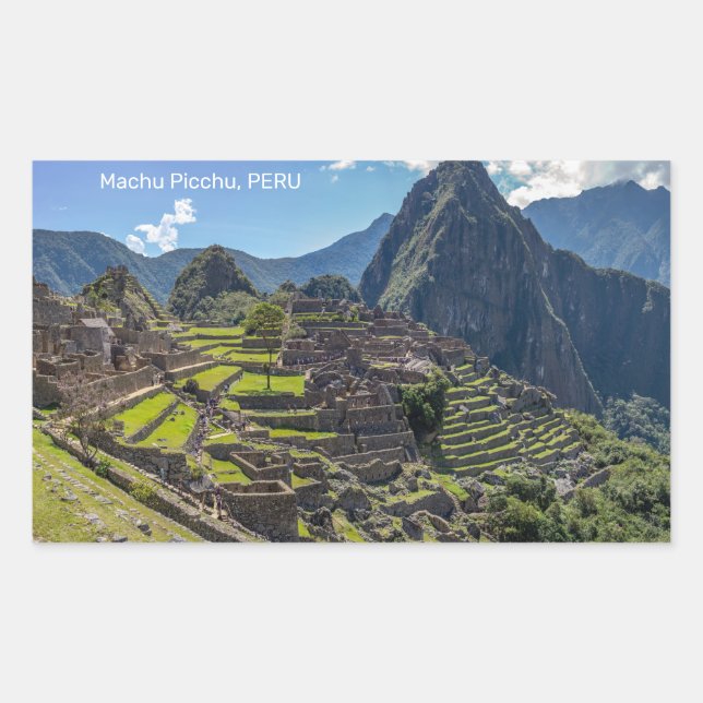 Peru Machu Picchu Rectangular Sticker (Front)