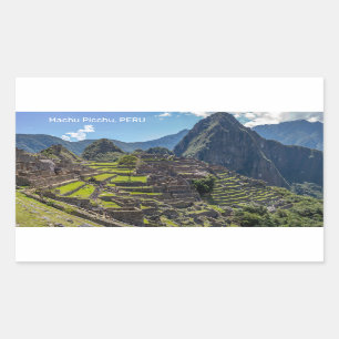 Peru Machu Picchu Rectangular Sticker