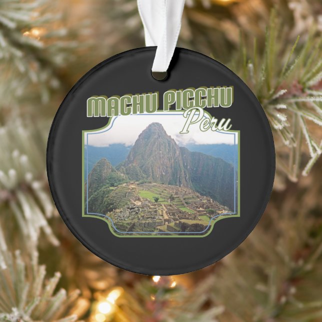 Peru Machu Picchu Ruins - Huayna Picchu Ornament (Tree)