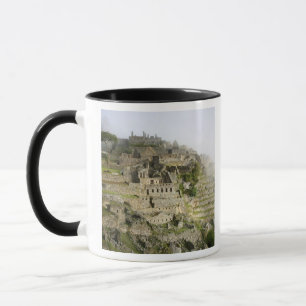 Peru, Machu Picchu. The ancient citadel of Machu Mug