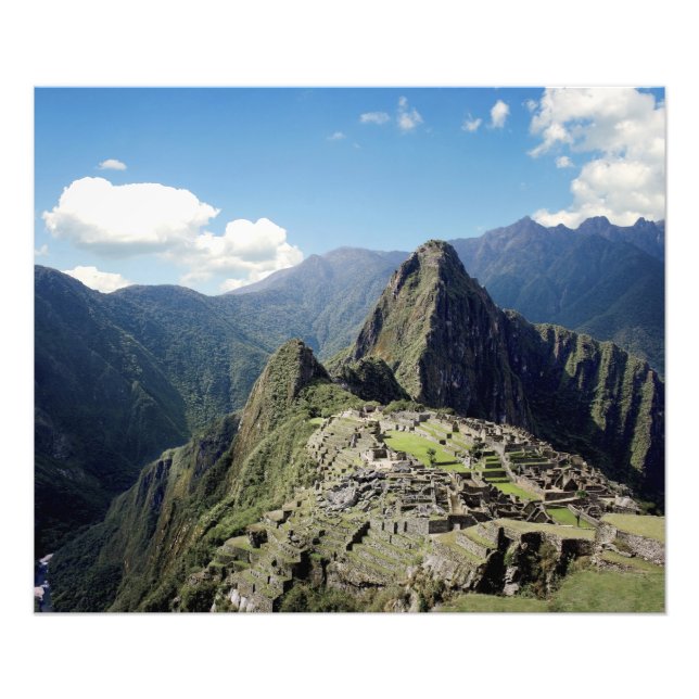 Peru, Machu Picchu, the ancient lost city of Photo Print (Front)