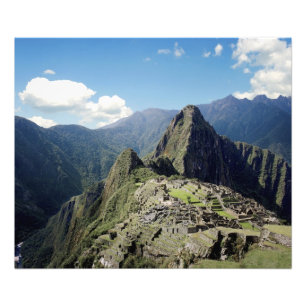 Peru, Machu Picchu, the ancient lost city of Photo Print