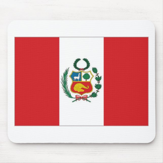 Peru National Flag Mouse Pad (Front)