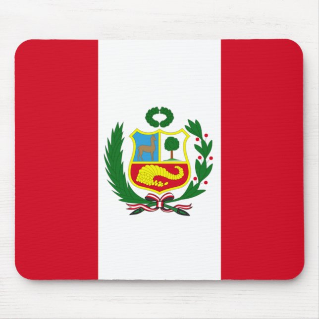 Peru National Flag Mouse Pad (Front)