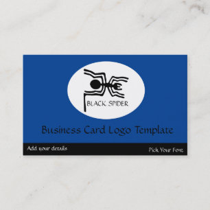 Peru Nazca Lines - Black Spider Logo Business Card