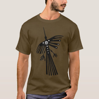 Peru Nazca lines t Hummingbird condor silhouette  T-Shirt