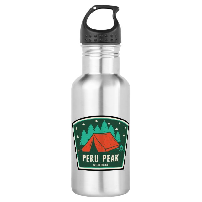 Peru Peak Wilderness Vermont Camping 532 Ml Water Bottle (Front)