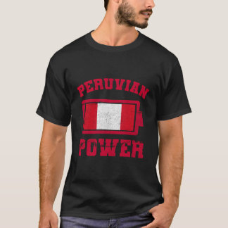 Peru Per㺠Peruvian Flag Proud Peruano Peruana Bat T-Shirt