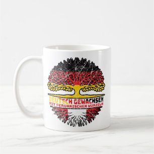 Peru Peruanisch Deutsch Deutschland Baum Wurzel Coffee Mug