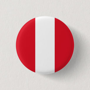 Peru (Peruvian) Flag 3 Cm Round Badge