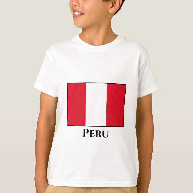 Peru (Peruvian) Flag T-Shirt (Front)