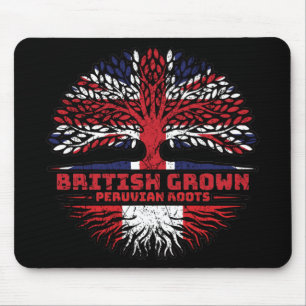 Peru Peruvian Uk United Kingdom British Tree Roots Mouse Pad
