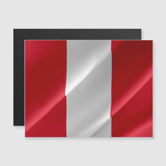 Peru - Peruvian Waving Flag - (Front/Back)