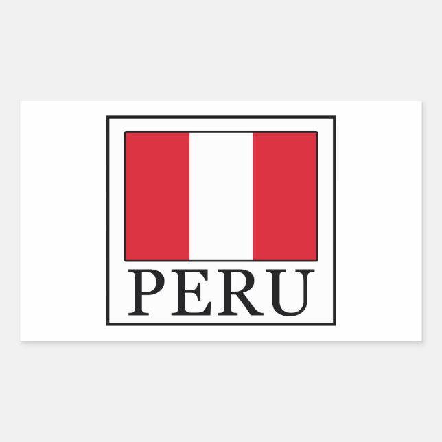 Peru Rectangular Sticker (Front)