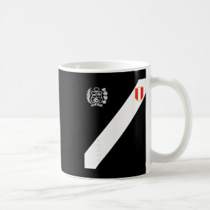 Peru Red Shirt Peruvian Flag Escudo Retro Soccer P Coffee Mug