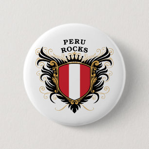 Peru Rocks 6 Cm Round Badge