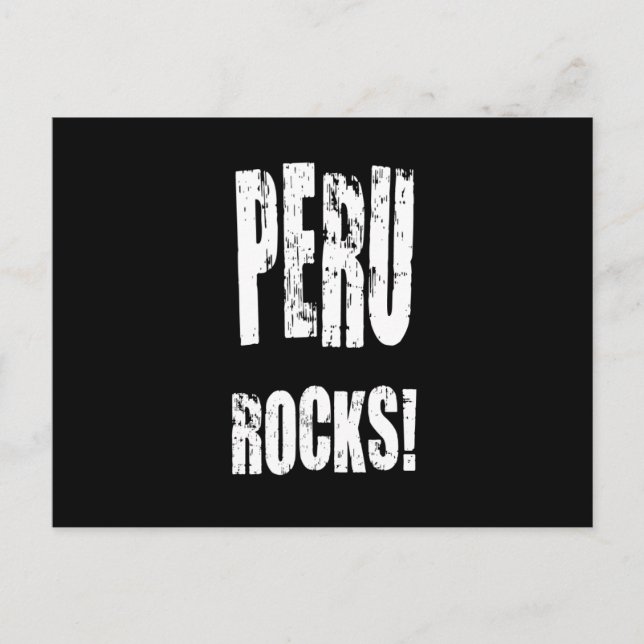 Peru Rocks! Postcard (Front)