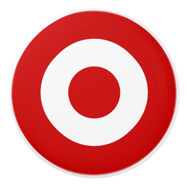 Peru roundel country flag symbol military army avi ceramic knob (Front)