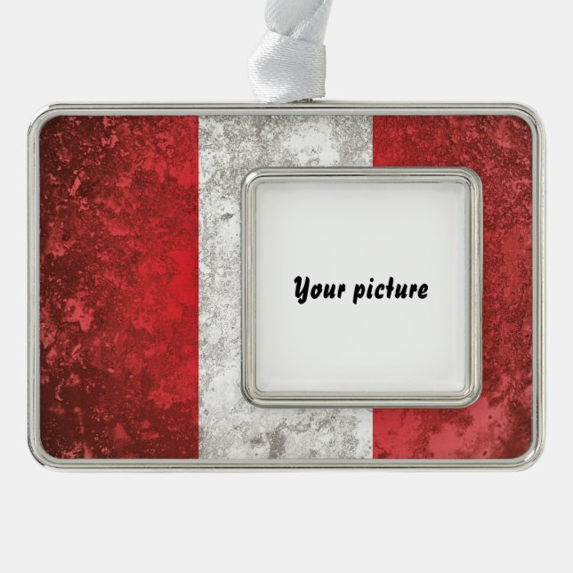 Peru Silver Plated Framed Ornament (Front)