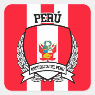 Peru Square Sticker