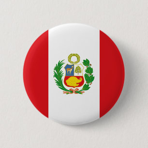 Peru State Flag Button