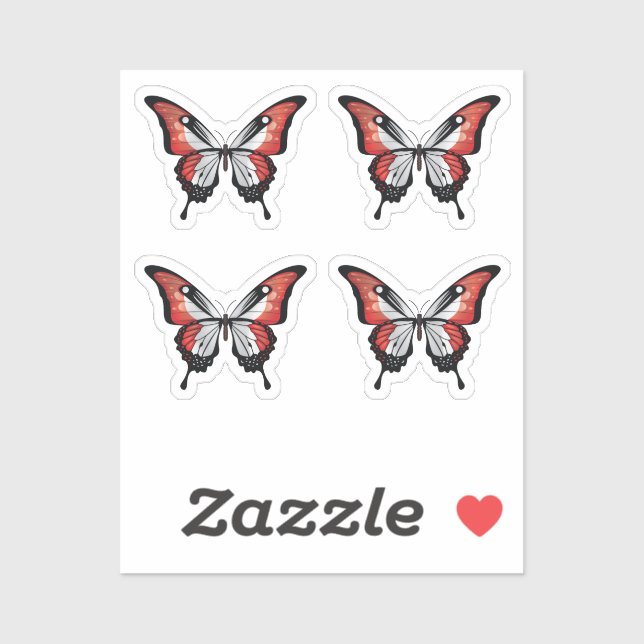 Peru Swallowtail Butterfly Flag (Sheet)
