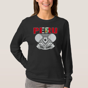 Peru Table Tennis   Support Peruvian Ping Pong Tea T-Shirt
