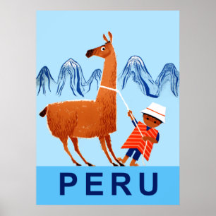 Peru travel poster