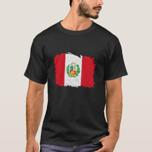 Peru Vintage Peruvian Flag Peruvian Pride Peruvian T-Shirt
