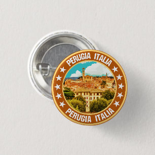 Perugia                                            3 cm round badge